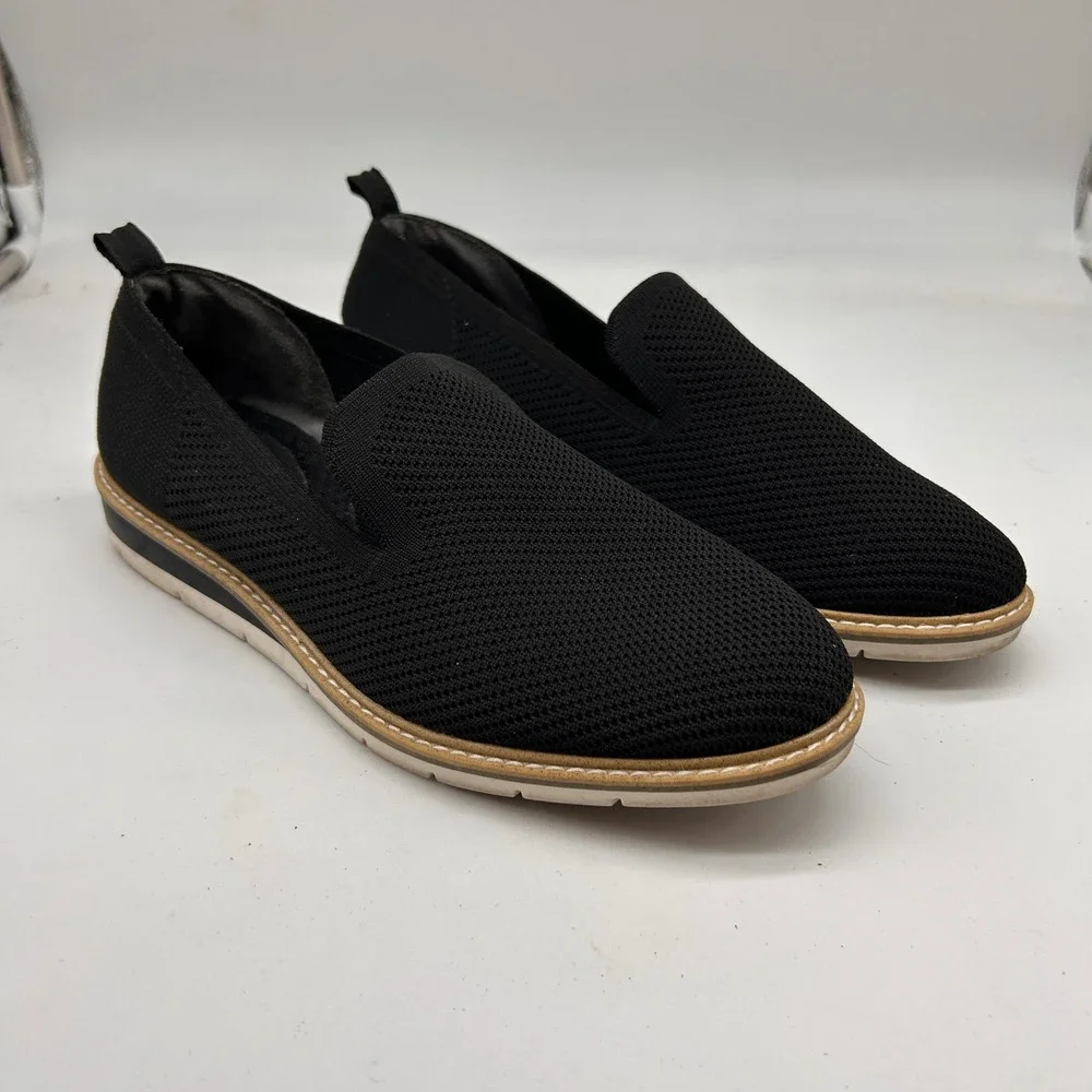 Kelly & Katie Aerin Black Knit Slip On‎ Loafers Women 8.5M